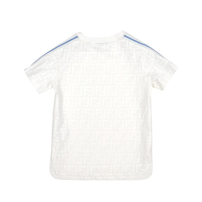 男童白色Logo棉T恤