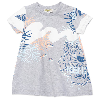 Baby Girls Grey Cotton Dress