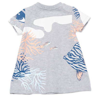 Baby Girls Grey Cotton Dress
