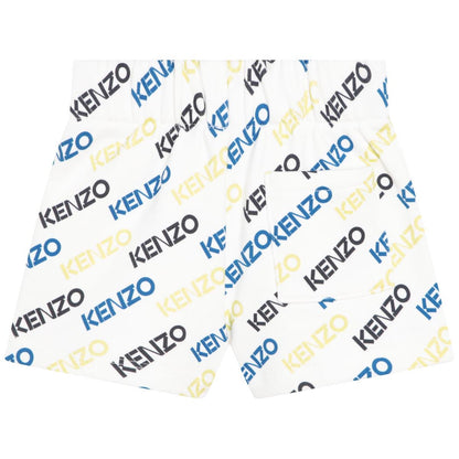 男婴白色Logo短裤