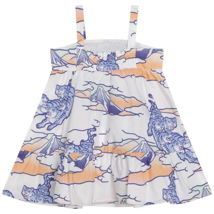 女婴白色连衣裙