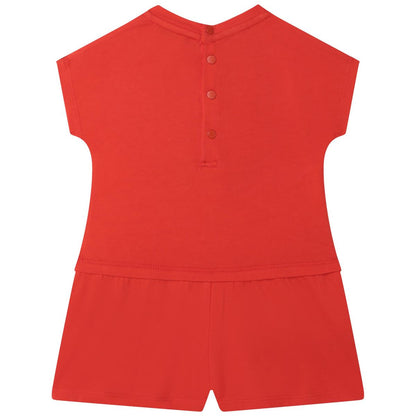 婴儿红色Logo连体衣