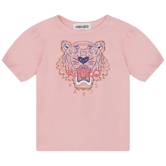 婴儿粉色Logo T恤