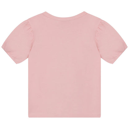 婴儿粉色Logo T恤