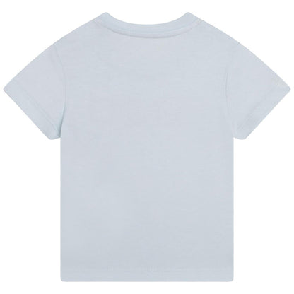 婴儿蓝色Logo T恤