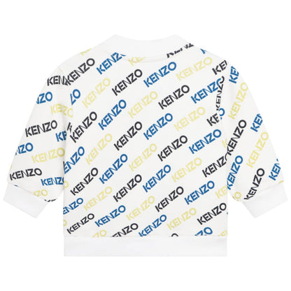 男婴白色Logo开衫