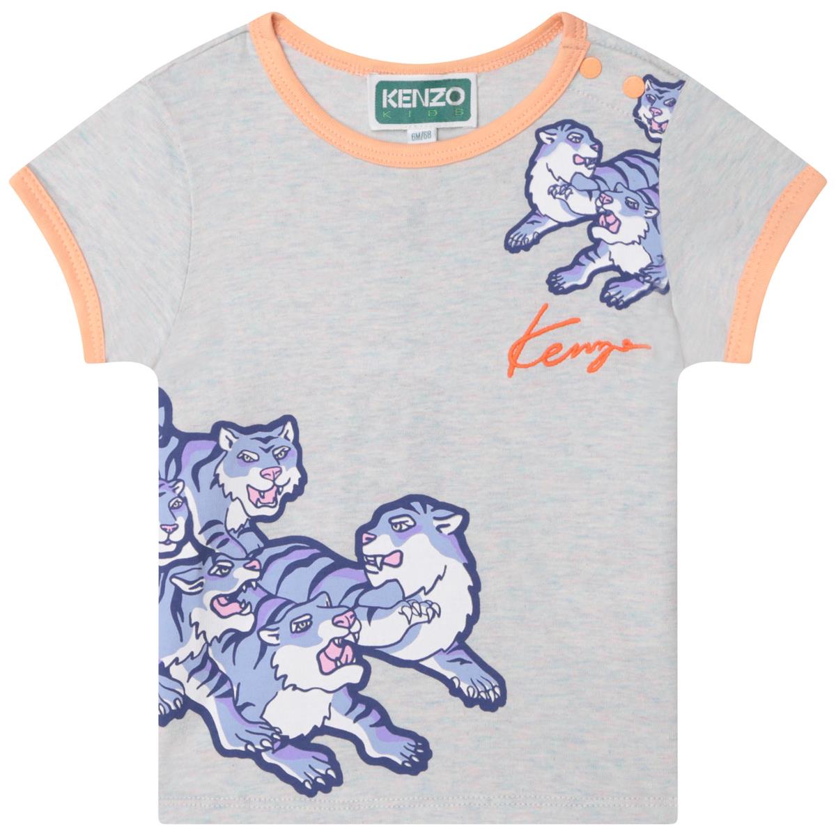 婴儿灰色Logo T恤