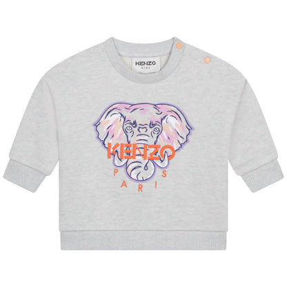 女婴灰色Logo卫衣