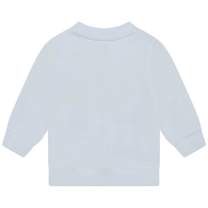 男婴浅蓝色虎头棉卫衣