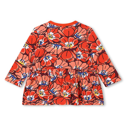 女婴红色花朵棉T恤