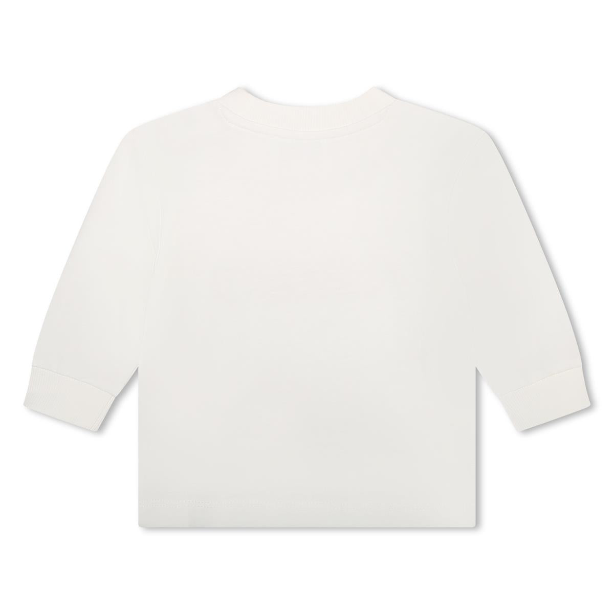 女婴白色Logo棉T恤