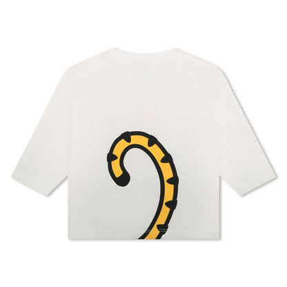 婴儿白色Logo棉T恤