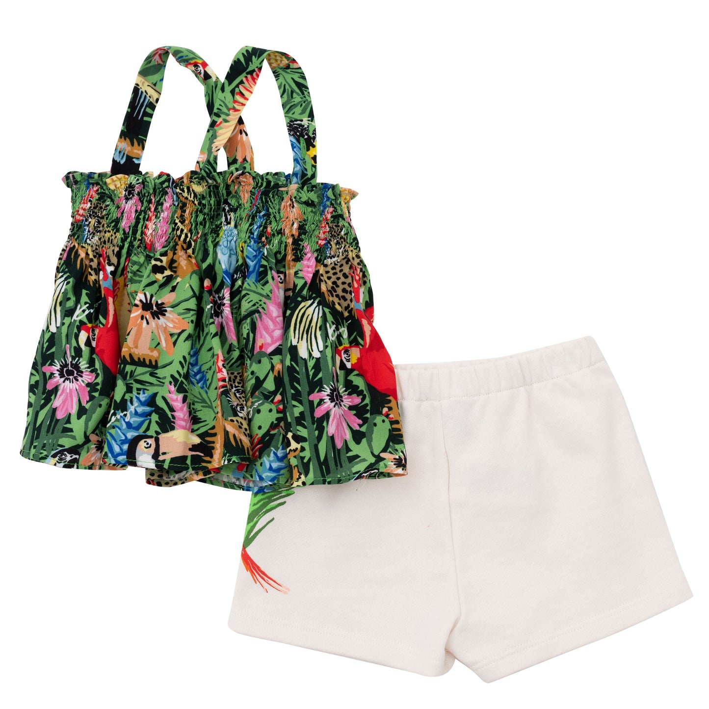 婴儿绿色印花套装