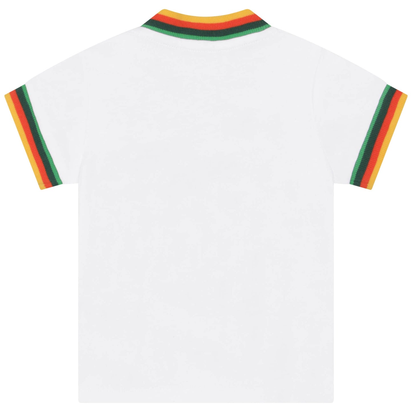 男婴白色Logo棉套装