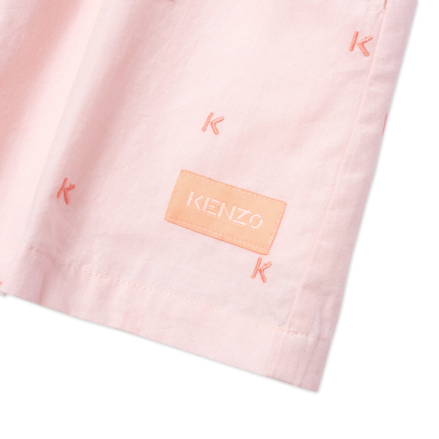 Girls Pink Logo Cotton Dress