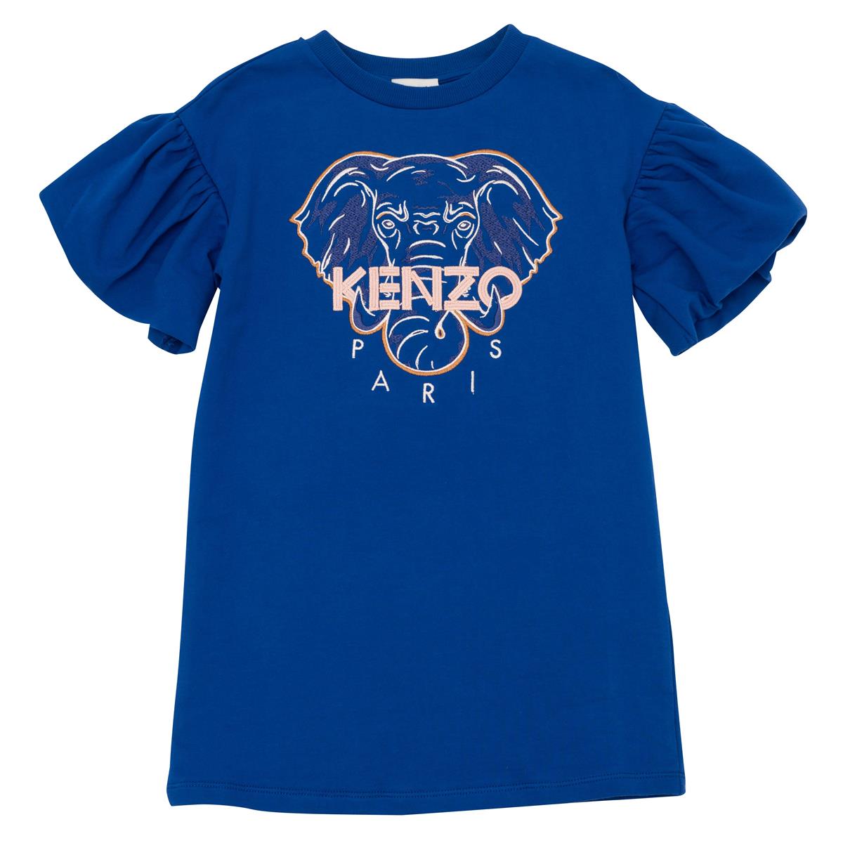 女童蓝色连衣裙