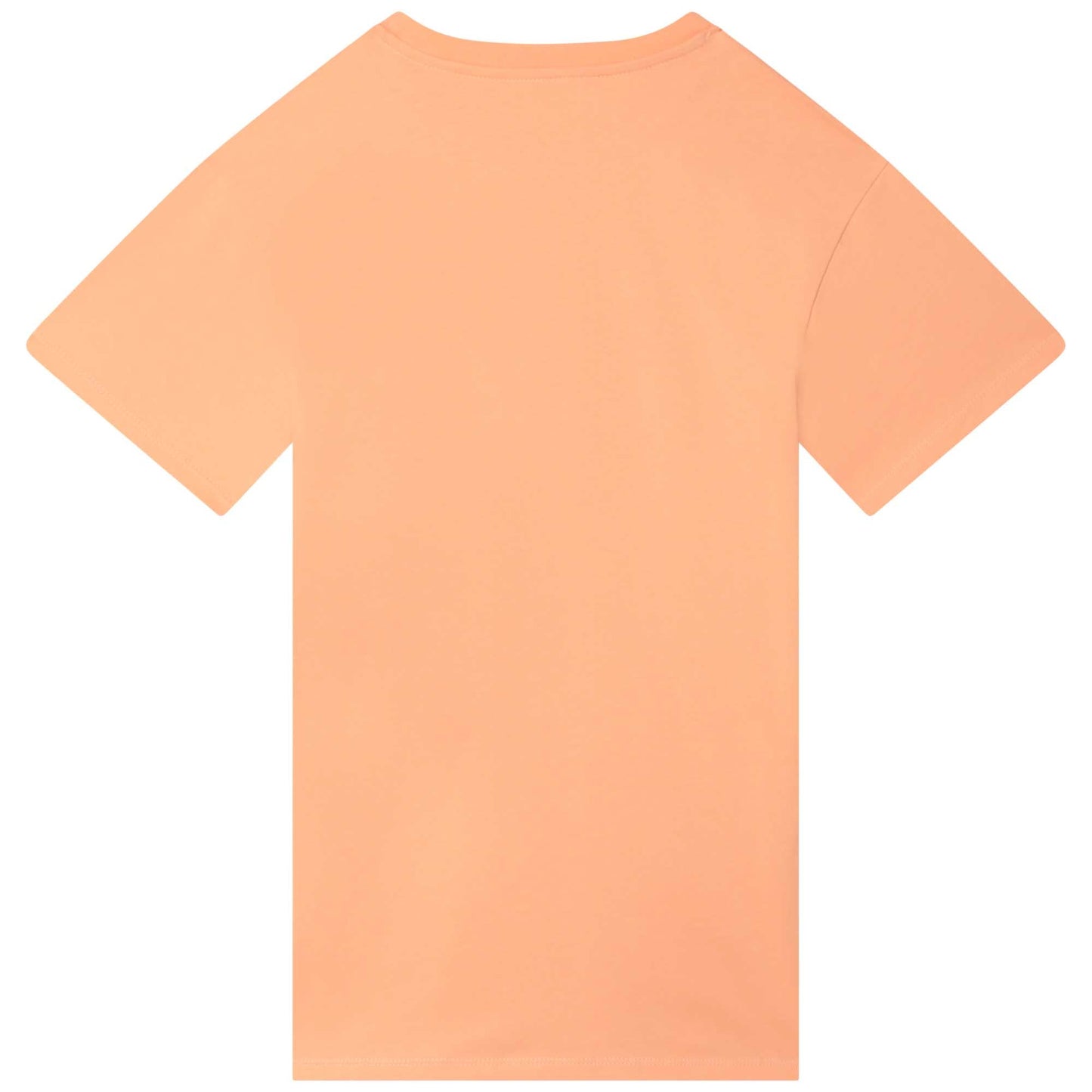 女童橙色Logo棉连衣裙