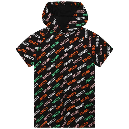 女童黑色Logo连衣裙