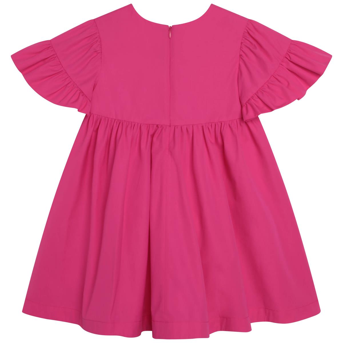 女童紫红色连衣裙