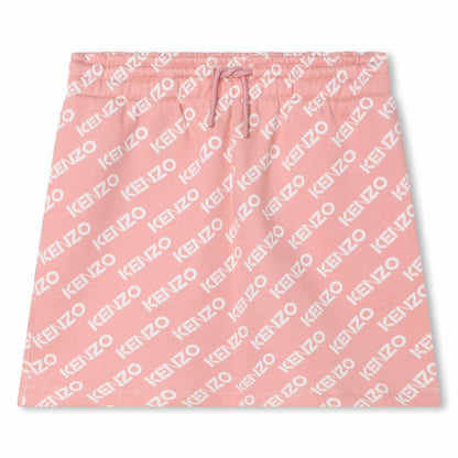 女童粉色Logo短裙