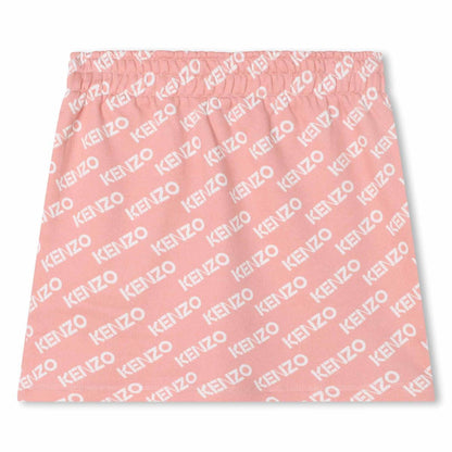 女童粉色Logo短裙