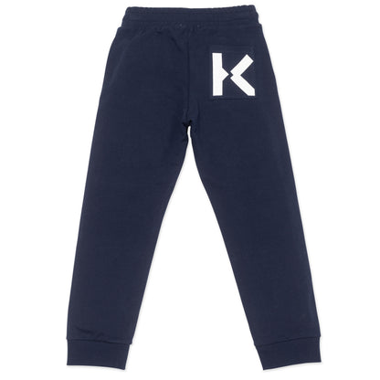 Girls Navy Cotton Trousers