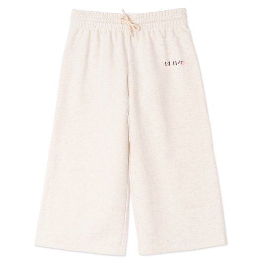 Girls Beige Cotton Trousers