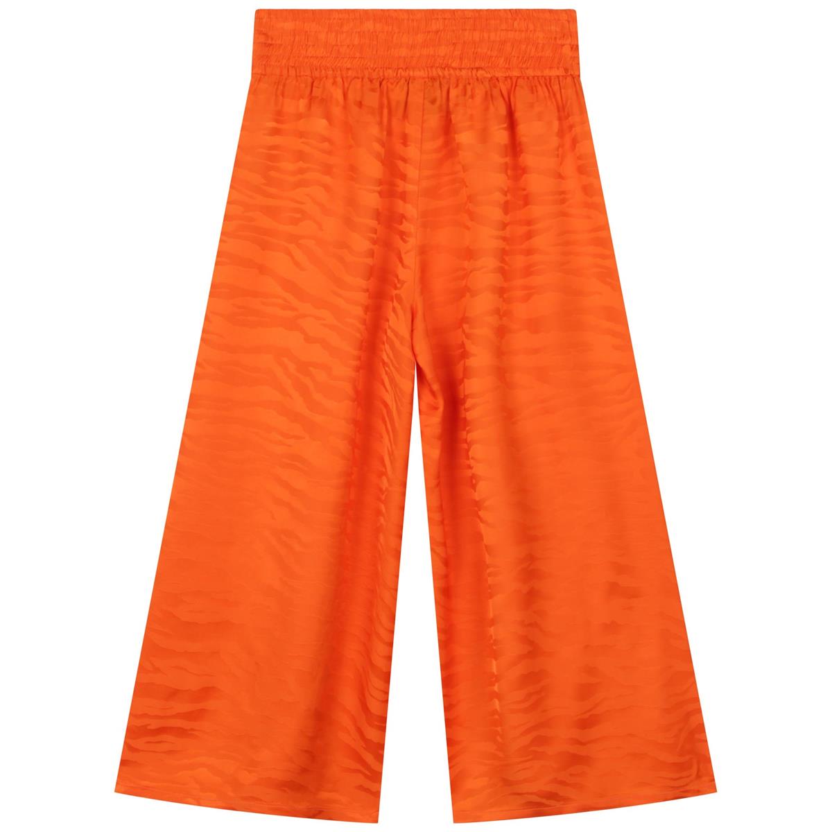 女童橙色长裤