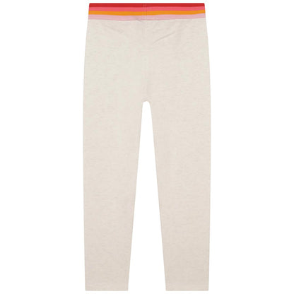 女童白色Logo打底裤