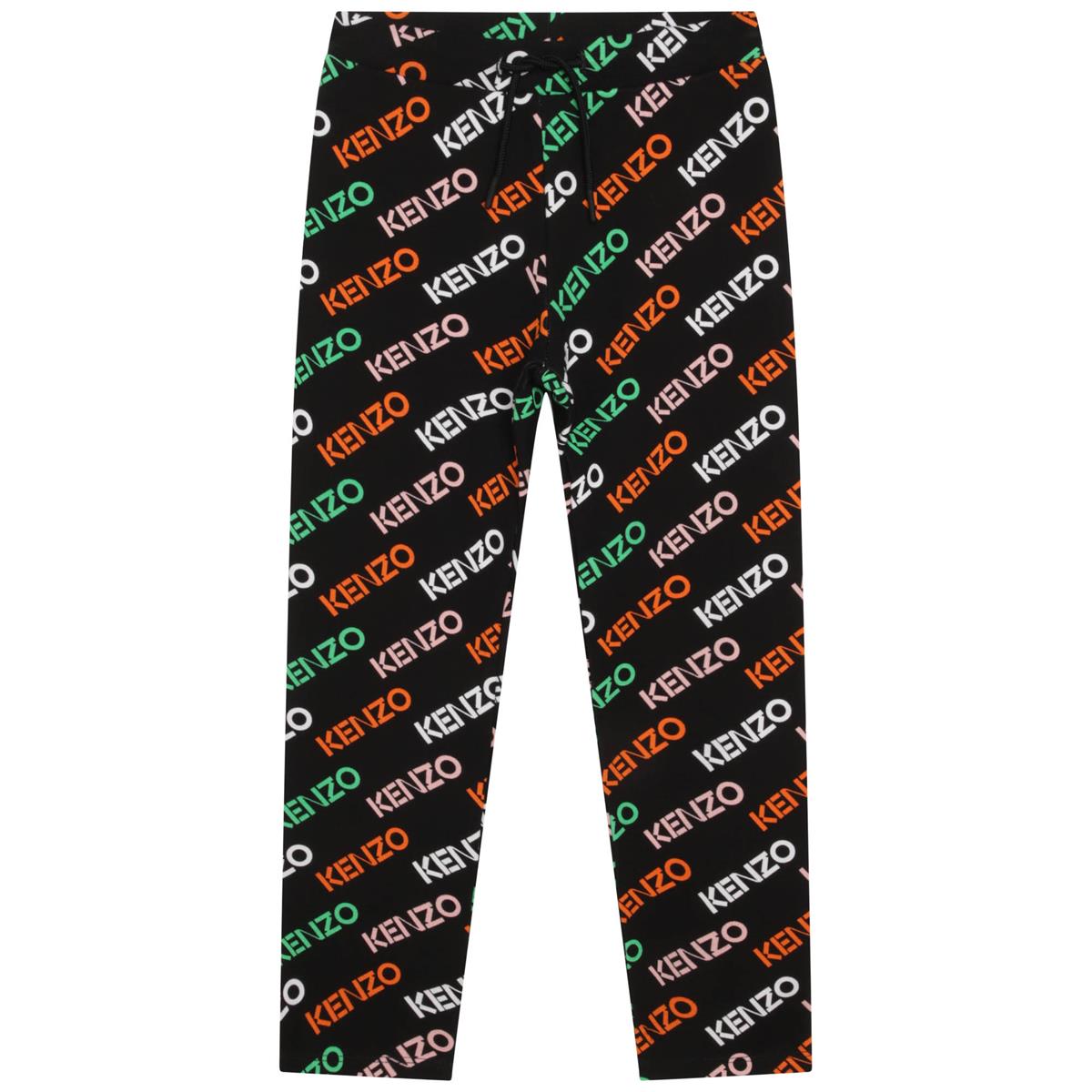 女童黑色Logo长裤