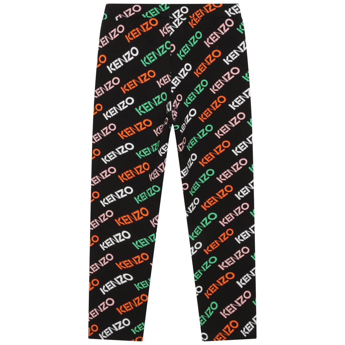 女童黑色Logo长裤