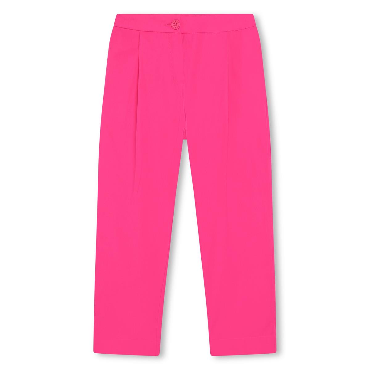 女童亮粉色长裤