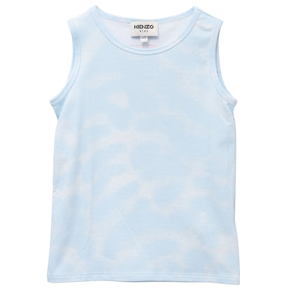 儿童蓝色棉背心套装