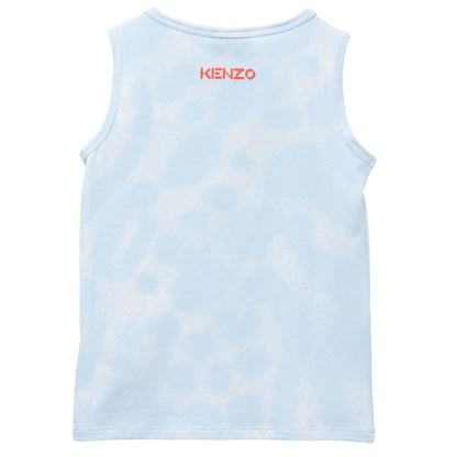 儿童蓝色棉背心套装