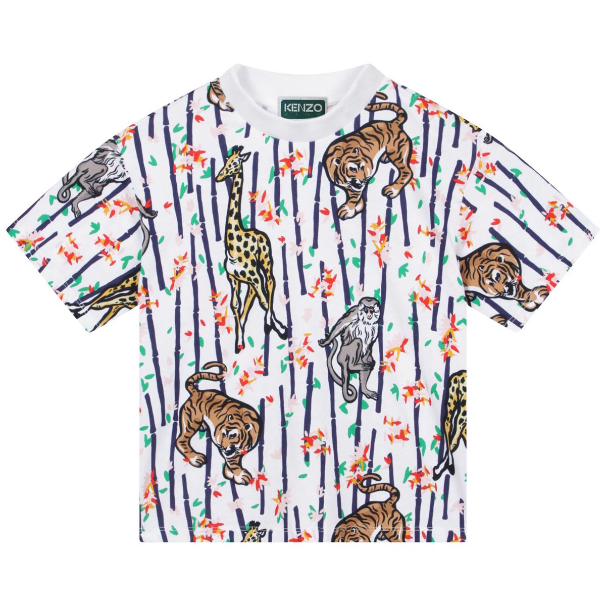 儿童白色Logo T恤