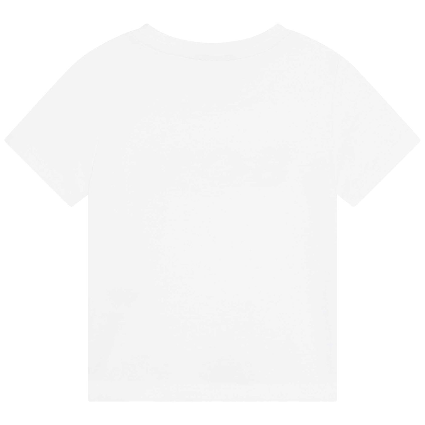 女童白色Logo棉T恤