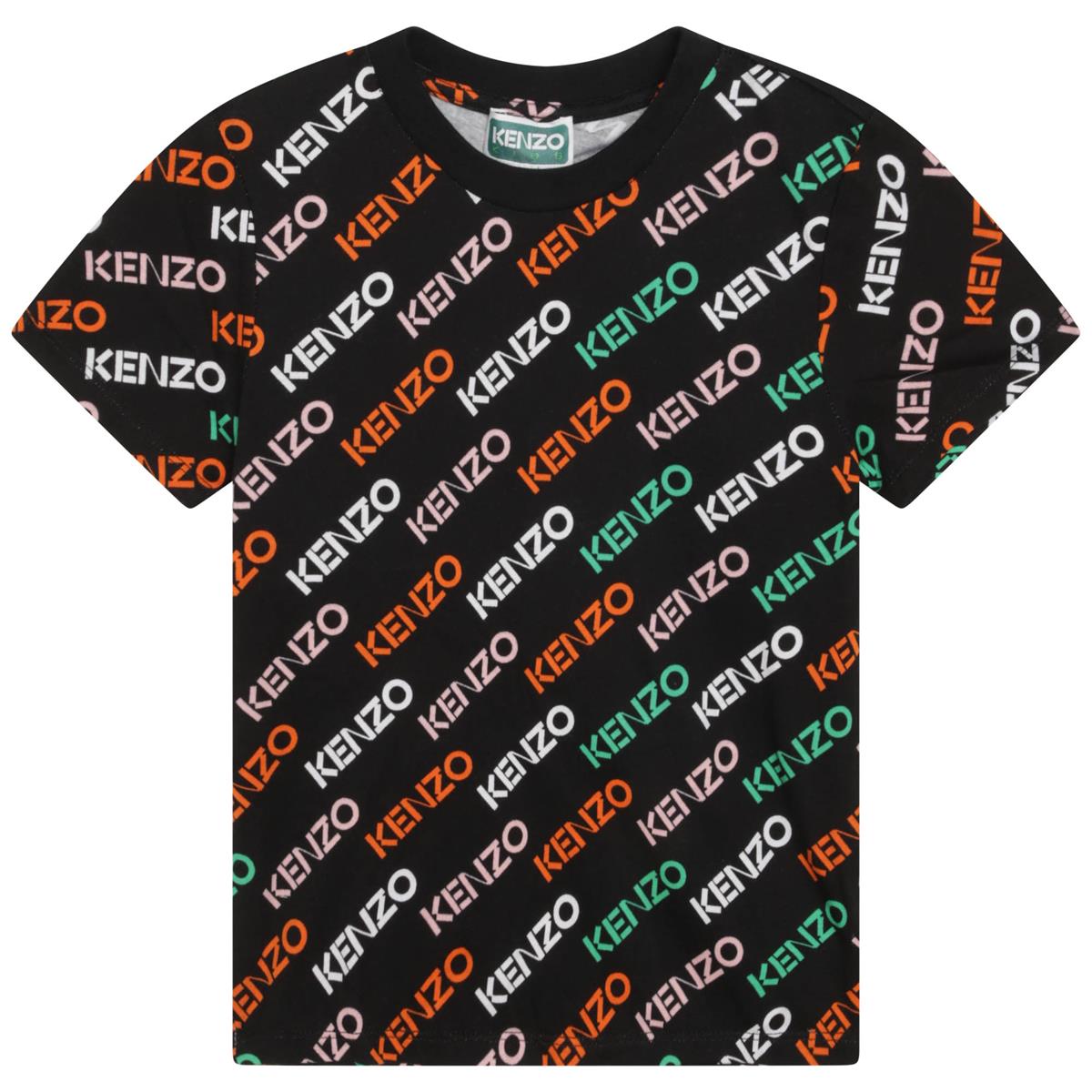 儿童黑色Logo T恤