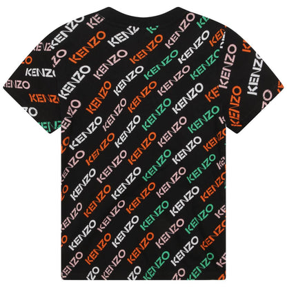 儿童黑色Logo T恤