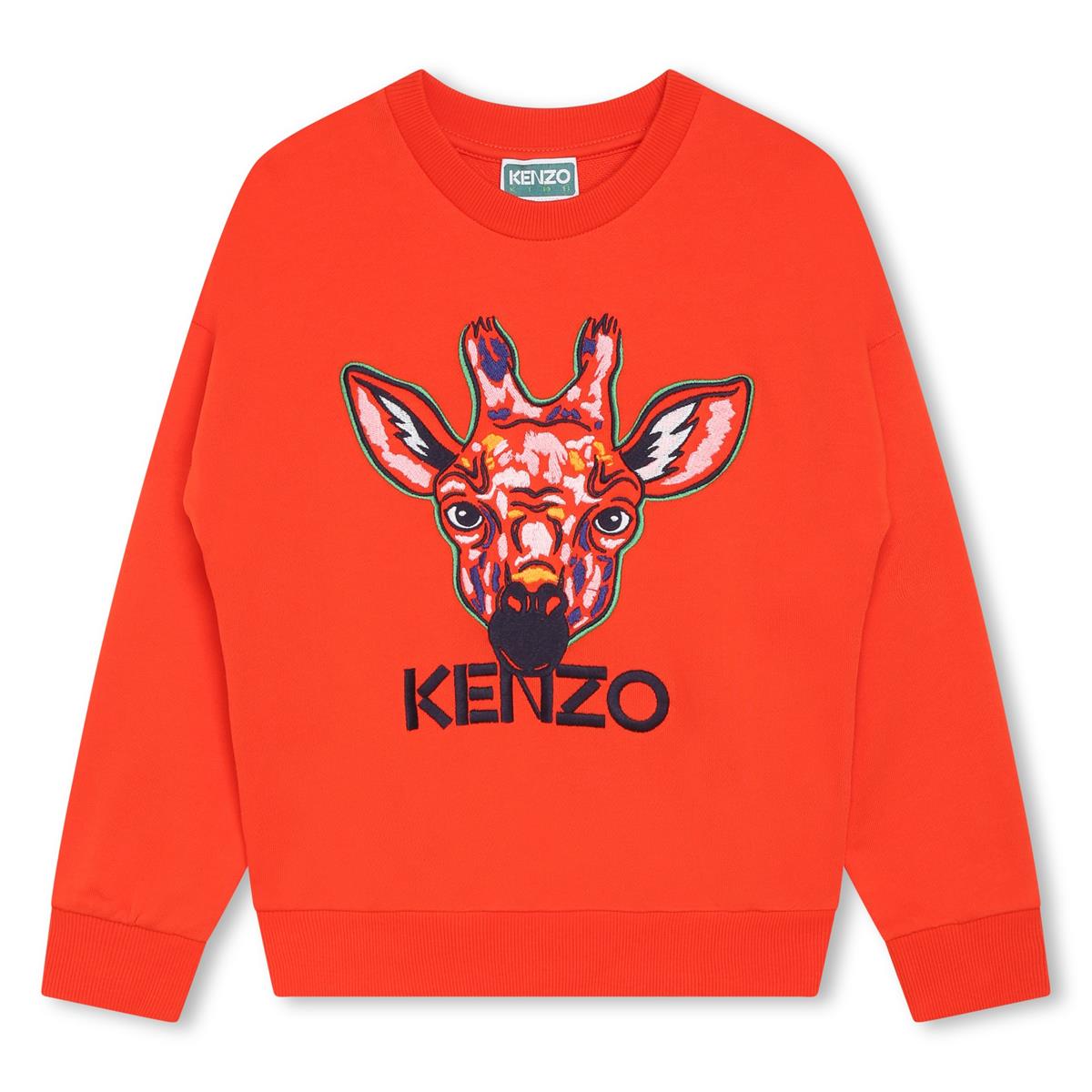 女童红色Logo卫衣