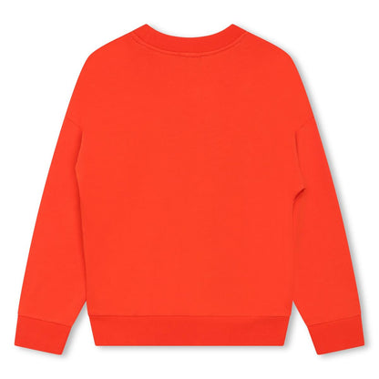 女童红色Logo卫衣