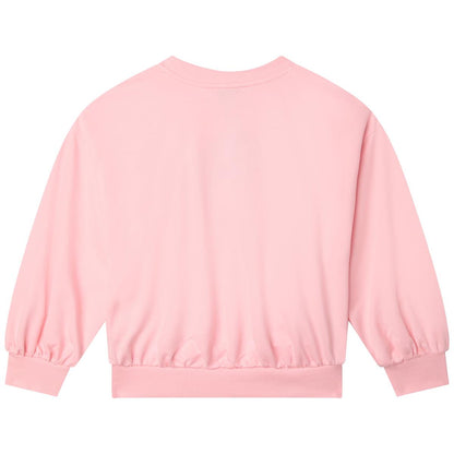 女童粉色Logo卫衣