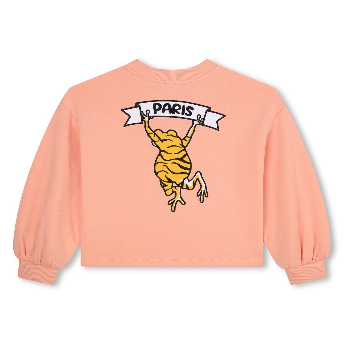 女童粉色Logo棉卫衣