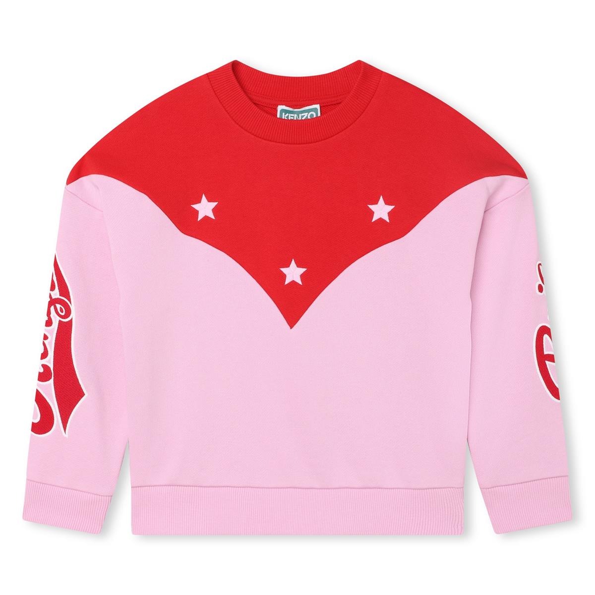 女童粉色棉卫衣