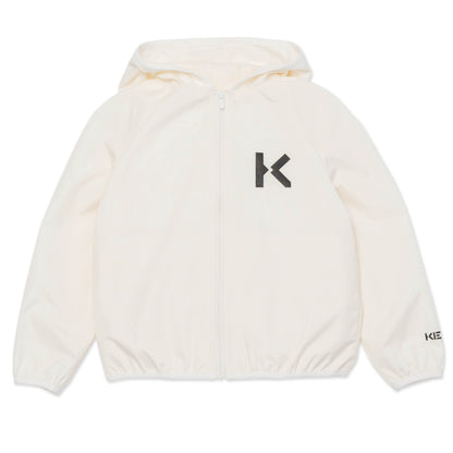 Girls White Logo Jacket