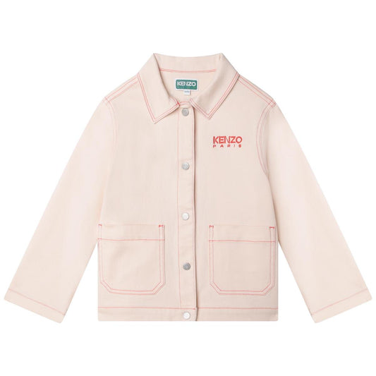 女童粉色Logo夹克