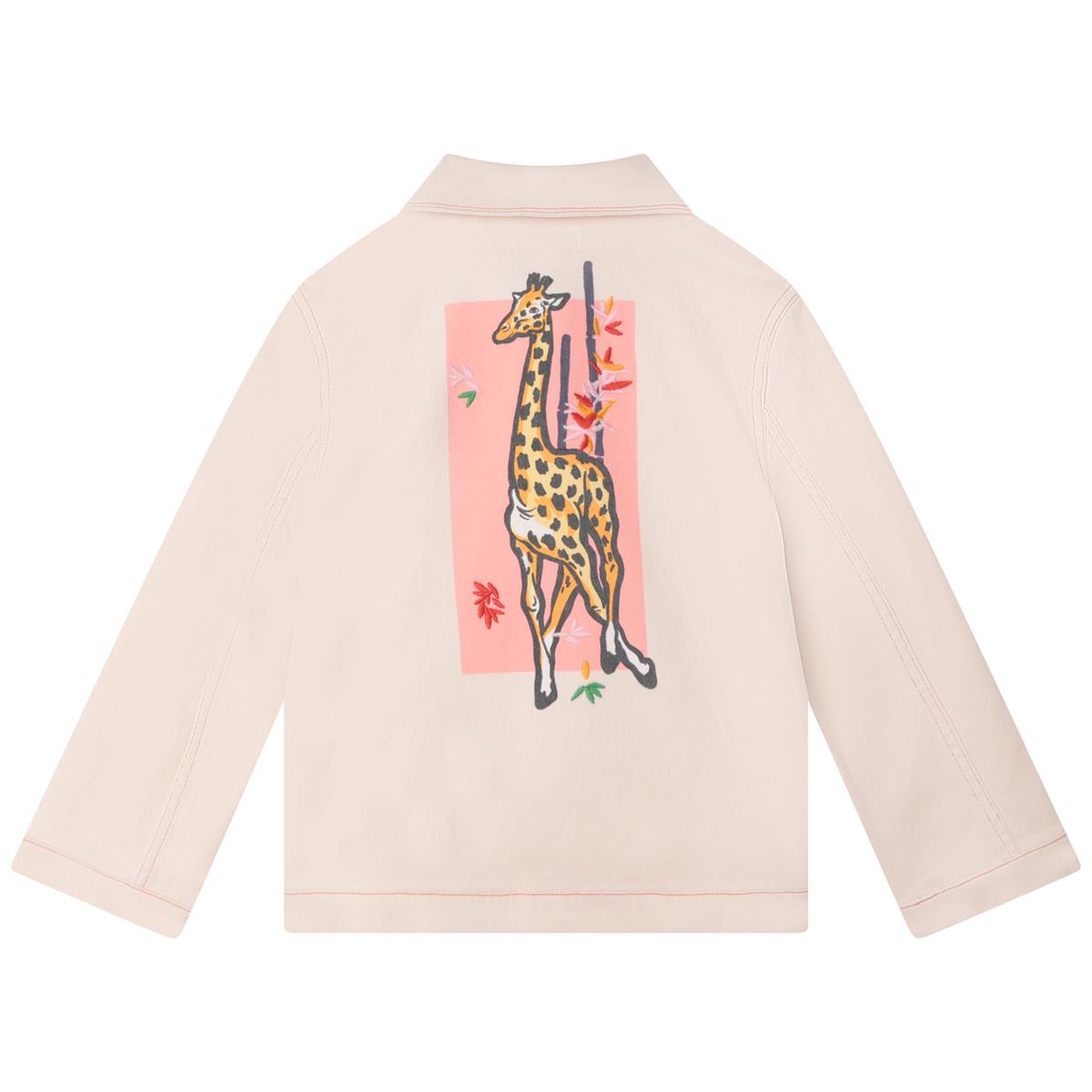 女童粉色Logo夹克