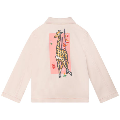 女童粉色Logo夹克