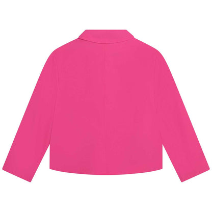 女童粉色夹克