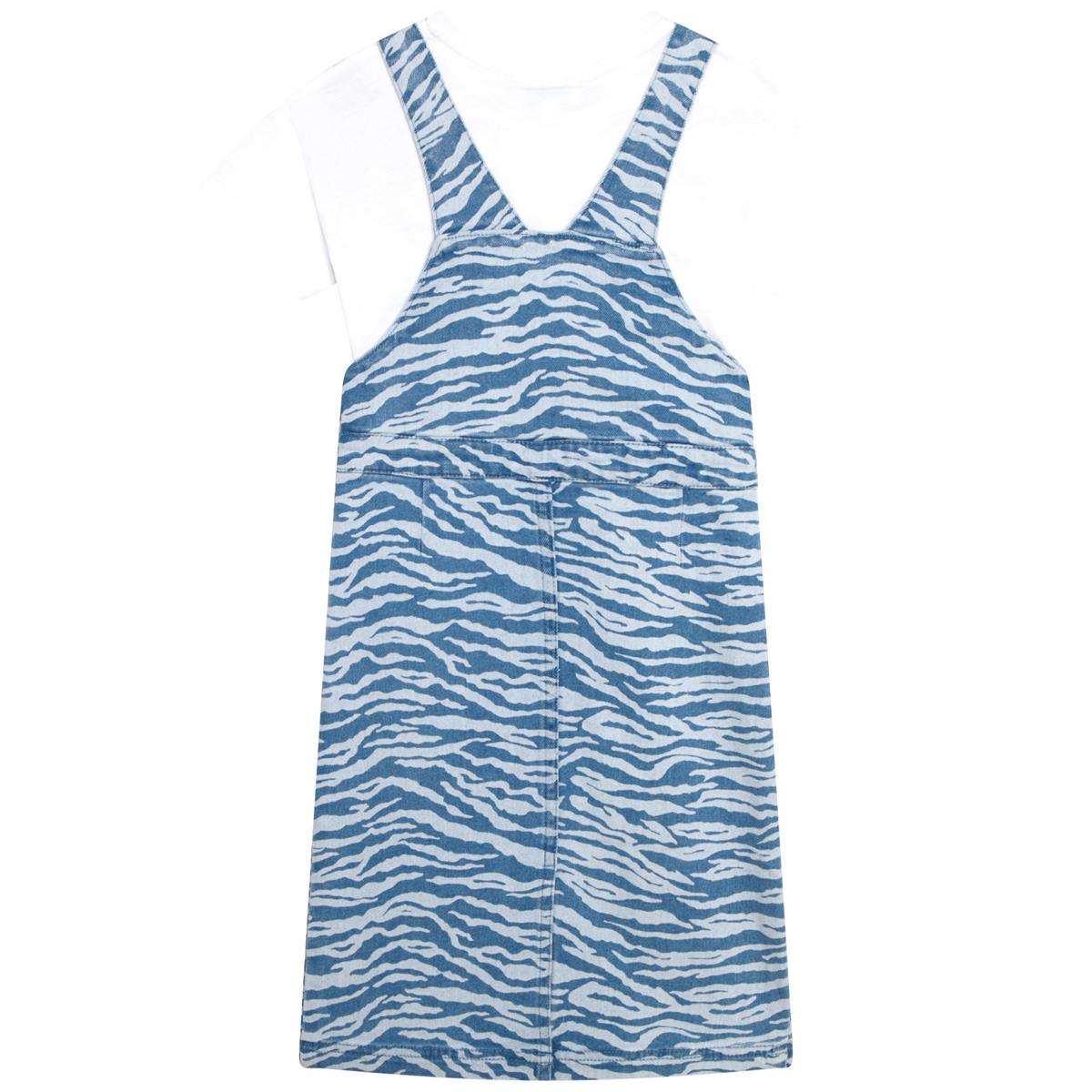 女童蓝色Logo连衣裙