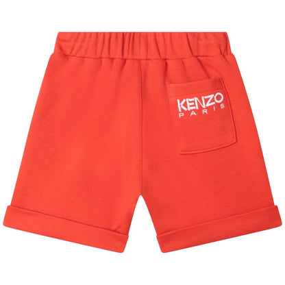 男童橙色短裤